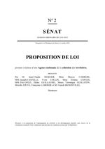 thumbnail of Propositio de loi Agence