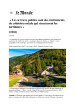 thumbnail of Tribune Le Monde – services publics