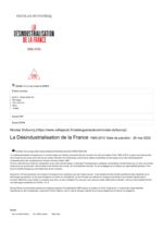 thumbnail of Désindustrialisation de la France _ Éditions Odile Jacob