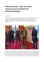 thumbnail of faire des villes moyennes des territoires de réindustrialisation