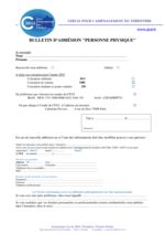 thumbnail of 2025 Bulletin d’adhésion Personne Physique