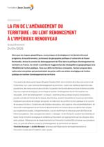 thumbnail of La fin de l’aménagement du territoire.